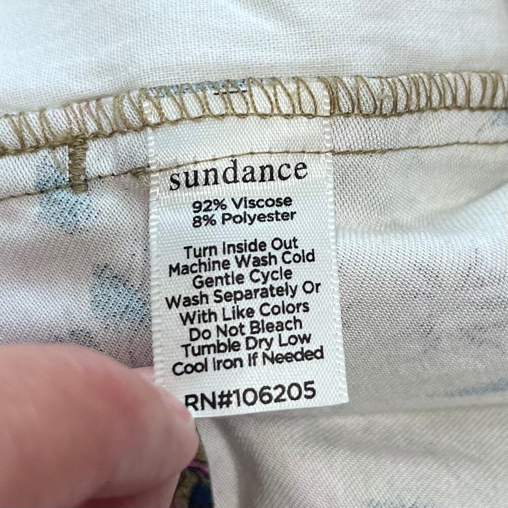Sundance Madora Pants Olive Green Multi Floral Print - Picture 12 of 16
